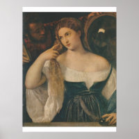 JEUNES FEMMES À SA TOILETTE c. TITIAN-POSTER 1513