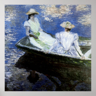 Affiches Jeunes filles dans le bateau d'aviron