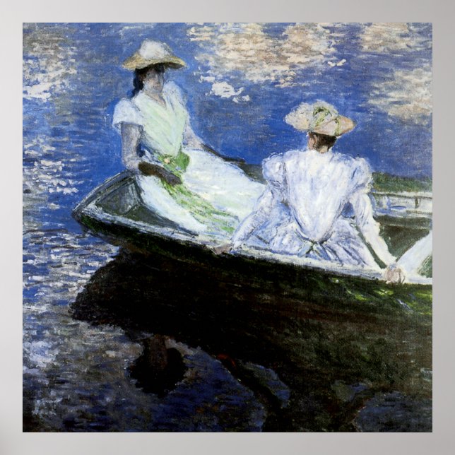 Affiches Jeunes filles dans le bateau d'aviron (Devant)