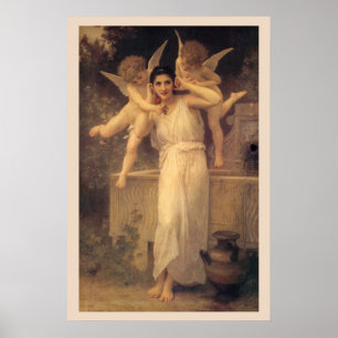 Affiches Jeunesse par Bouguereau, Portrait d'anges victorie