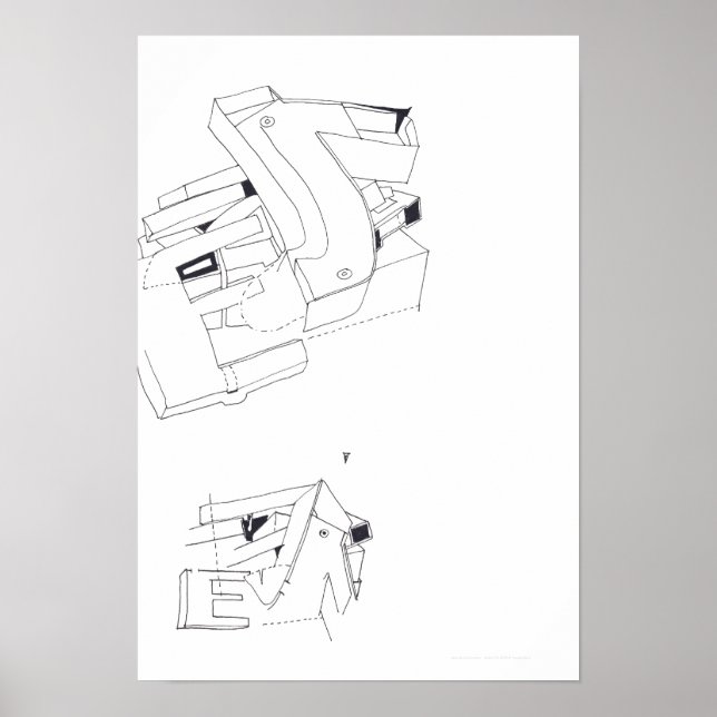 Affiches Jeux de Construction Jeux de Bâtiment Dessin 2 P (Devant)