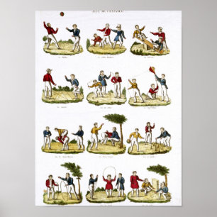 Affiches Jeux pour enfants, 1810
