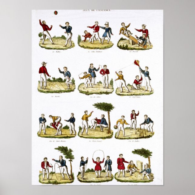 Affiches Jeux pour enfants, 1810 (Devant)
