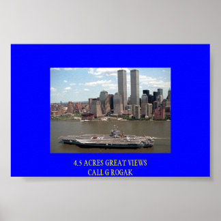 AFFICHES JFK VISITE LA GRANDE POMME