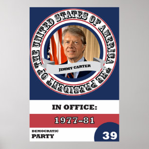 Affiches Jimmy Carter Presidential History Retro