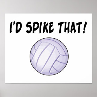 Affiches J'irais jusqu'à ce volley-ball