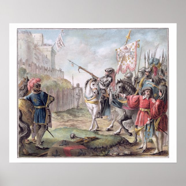 Affiches Joan d'Arc (1412-31) Ordonne aux Anglais de quitte (Devant)