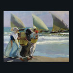 Affiches Joaquin Sorolla - Les Trois Voiles<br><div class="desc">Les trois voiles de Joaquin Sorolla,  1903. Huile sur toile.</div>