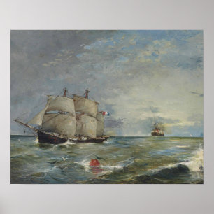 Affiches Joaquin Sorolla - Les voiliers de la mer