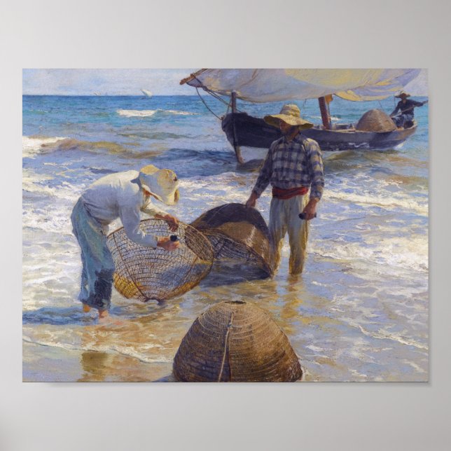 Affiches Joaquin Sorolla - Pêcheur valencien (Devant)