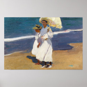 Affiches Joaquin Sorolla - Sur la plage