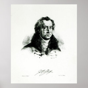 Affiches Johann Wolfgang Goethe gravé par Delacroix