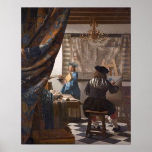 Affiches Johannes Vermeer, allégorie de l'art de PaintingJ