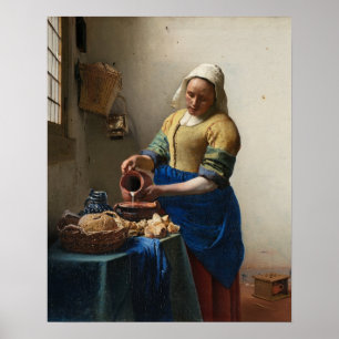 Affiches Johannes Vermeer, Milkmaid
