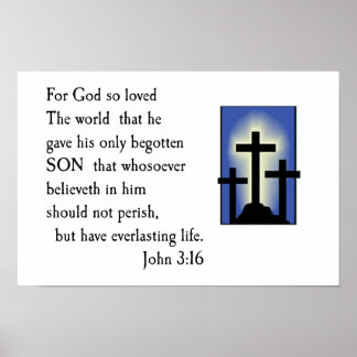 Affiches John 3:16