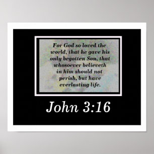 Affiches John 3:16