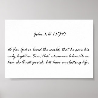 Affiches John 3:16 (LS)