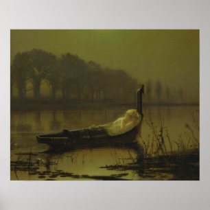 Affiches John Atkinson Grimshaw - La Dame de Shalott