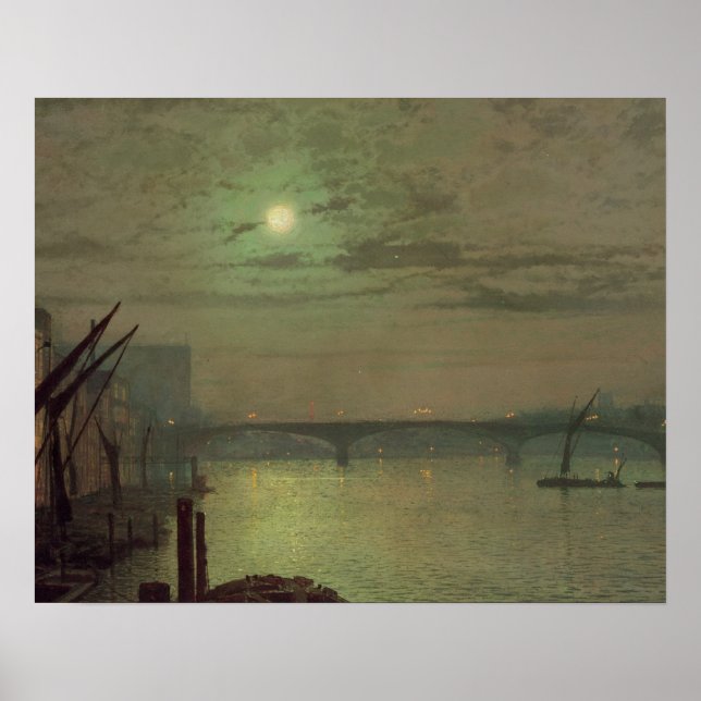 Affiches John Atkinson Grimshaw | Southwark Bridge, 1882 (o (Devant)