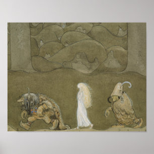 Affiches John Bauer - La princesse et les trolls