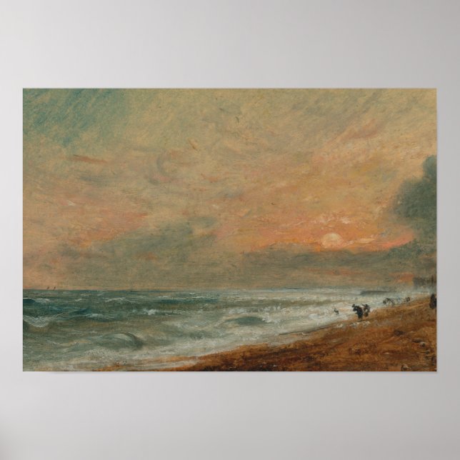 Affiches John Constable - Hove Beach (Devant)