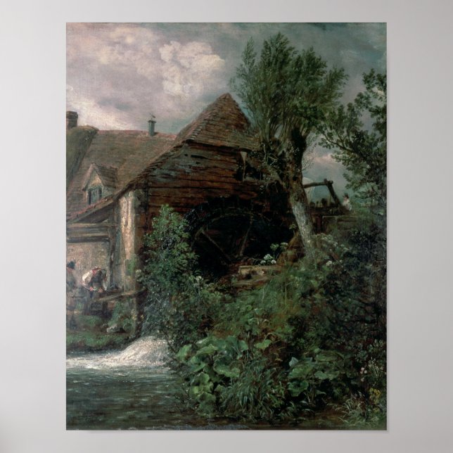 Affiches John Constable | Moulin à eau à Gillingham, Dorset (Devant)