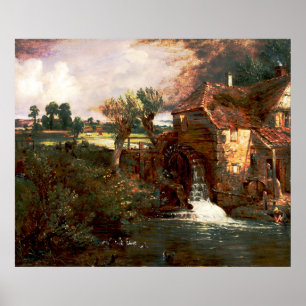Affiches John Constable - Parham Mill (Modifié)