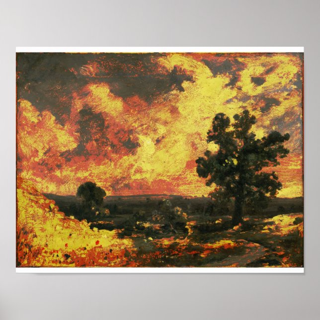 Affiches John Constable - Paysage anglais (Modifié) (Devant)