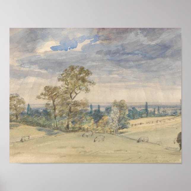 Affiches John Constable - Paysage de Suffolk (Devant)