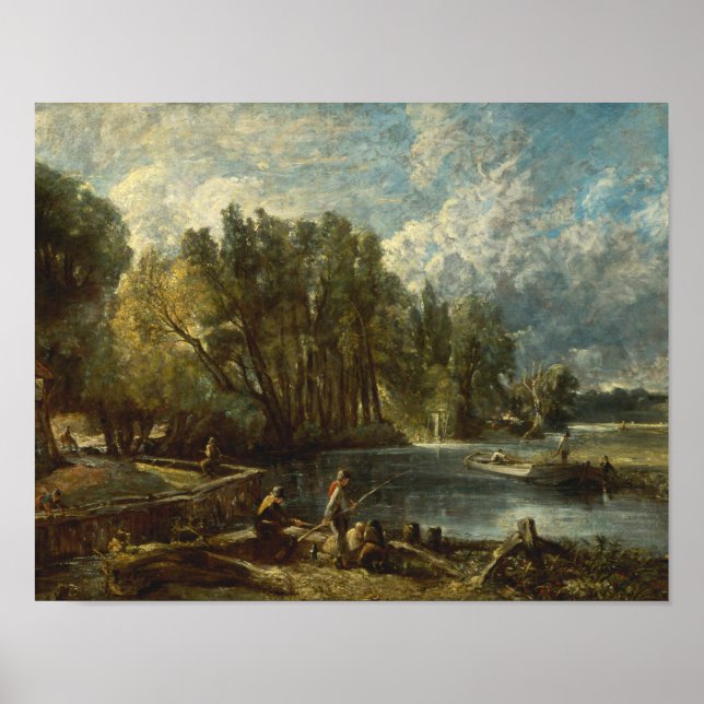 Affiches John Constable - Stratford Mill (Devant)