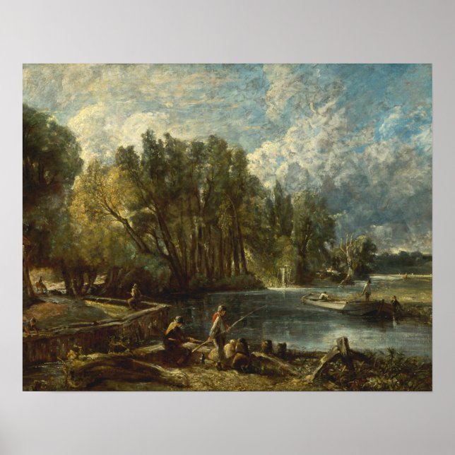 Affiches John Constable - Stratford Mill (Devant)