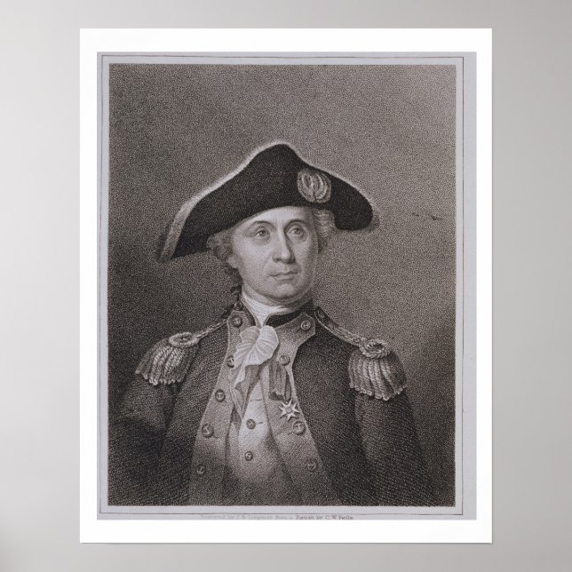 Affiches John Paul Jones (1747-1792), gravé par James Barto (Devant)