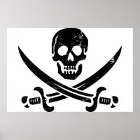 John Rackham (Calico Jack) Pirate Flag Jolly Roger