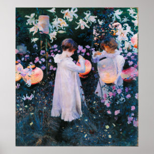 Affiches John Singer Sargent Carnation Lily Lily Rose
