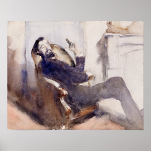 Affiches John Singer Sargent -Portrait de Paul-Cesar Helleu