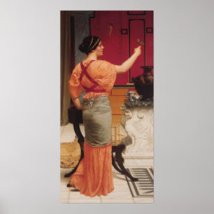 Affiches John William Godward - Lesbia avec son Bruant