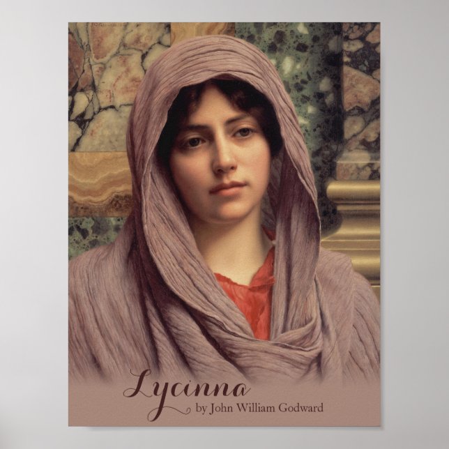 Affiches John William Godward Lycinna CC0201 Beau Art (Devant)