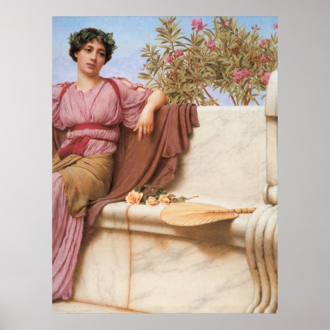 Affiches John William Godward - Tranquillité 1914 (Devant)
