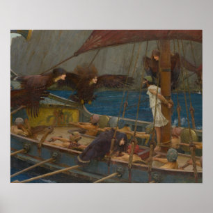 Affiches John William Waterhouse - Ulysse et les sirènes