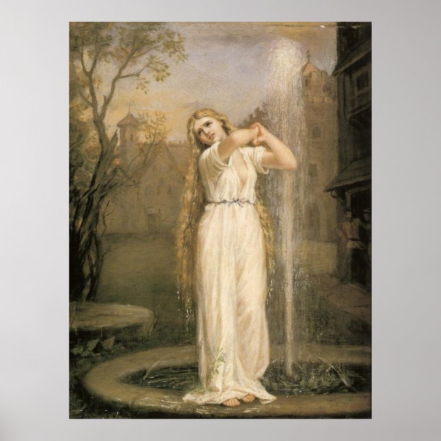 Affiches John William Waterhouse Undine (Devant)