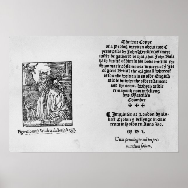 Affiches John Wycliffe (Devant)