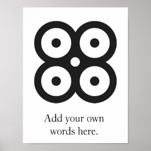 Affiches JOIGNEZ le symbole de MASIE de la sagesse,
