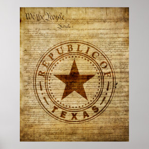 Affiches Joint du Texas de 1836
