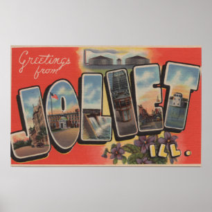 Affiches Joliet, l'Illinois - grandes scènes 2 de lettre