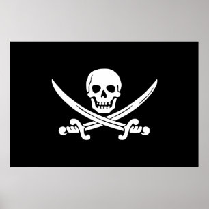 Affiches Jolly Roger Pirate Flag