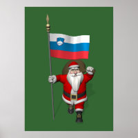 Jolly Santa Visiting Slovenia