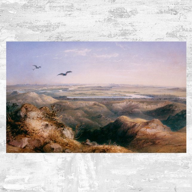 Affiches Jonction de Yellowstone et Missouri par Bodmer (Créateur téléchargé)