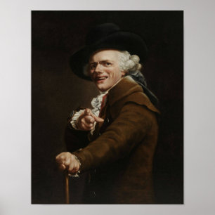 Affiches Joseph Ducreux - apparence d'une peinture de