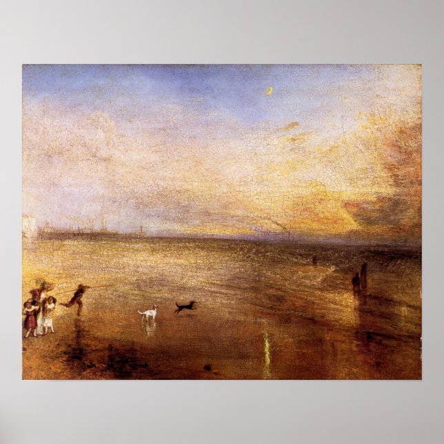 Affiches Joseph Mallord Turner - Nouvelle lune (Devant)