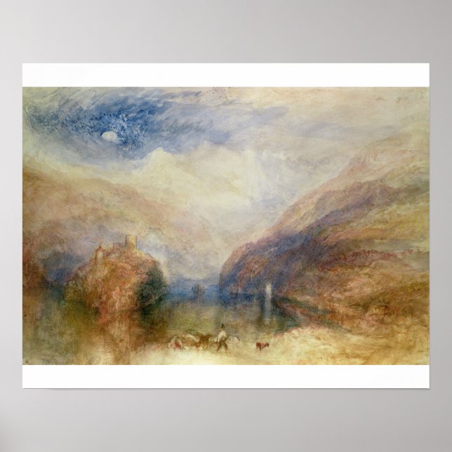 Affiches Joseph Mallord William Turner | Lac de Brienz (w/ (Devant)